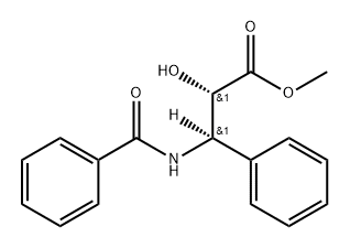 Benzenepropanoic acid, β-(benzoylamino)-α-hydroxy-, methyl ester, (αS,βR)- Structure