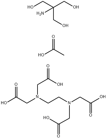 TRIS EDTA ACETATE BUFFER, 10X, DNASE, RNASE AND PROTEASE FREE, PH 8.3, FOR MOLECULAR BIOLOGY Structure