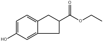 ethyl 5-Hydroxy-2,3-dihydro-1H-indene-2-carboxylate Structure