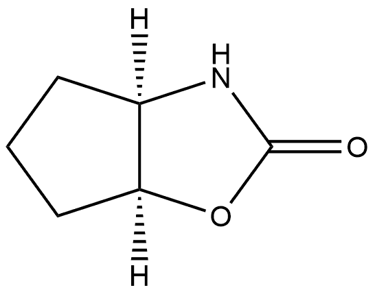 2H-Cyclopentoxazol-2-one, hexahydro-, (3aR,6aS)- Structure