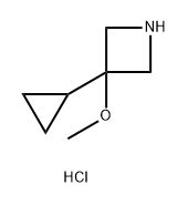 3-cyclopropyl-3-methoxyazetidine hydrochloride Structure