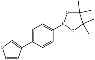 2-(4-(Furan-3-yl)phenyl)-4,4,5,5-tetramethyl-1,3,2-dioxaborolane Structure