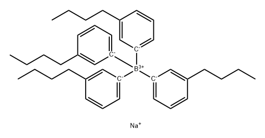 Borate(1-), tetrakis(3-butylphenyl)-, sodiuM(9CI) Structure