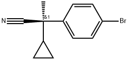 Benzeneacetonitrile, 4-bromo-α-cyclopropyl-α-methyl-, (αR)- Structure