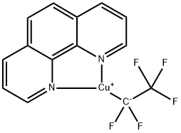 (1,1,2,2,2-Pentafluoroethyl)(1,10-phenanthroline-κN1,κN10)copper, 95% Structure