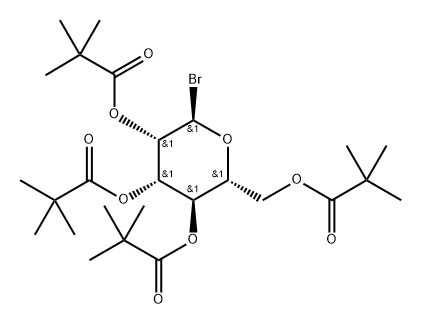 α-D-Mannopyranosyl bromide, 2,3,4,6-tetrakis(2,2-dimethylpropanoate) Structure