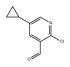 2-Chloro-5-cyclopropylpyridine-3-carboxyaldehyde Structure