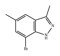 7-bromo-3,5-dimethyl-1H-indazole Structure