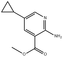 Methyl 2-amino-5-cyclopropylnicotinate Structure