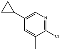 2-Chloro-5-cyclopropyl-3-methylpyridine Structure