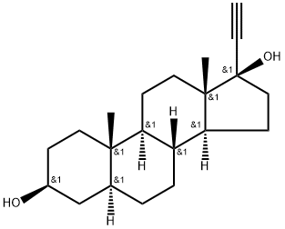 Pregn-20-yne-3,17-diol, (3β,5α,17α)- Structure