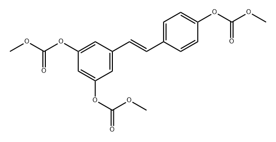 Resveratrol tris(methyl carbonate) 구조식 이미지