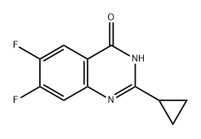 2-cyclopropyl-6,7-difluoroquinazolin-4-ol 구조식 이미지