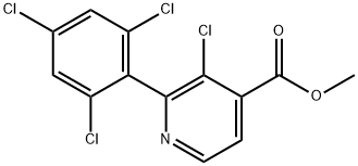 Methyl 3-chloro-2-(2,4,6-trichlorophenyl)isonicotinate Structure