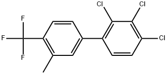 2,3,4-Trichloro-3'-methyl-4'-(trifluoromethyl)-1,1'-biphenyl Structure