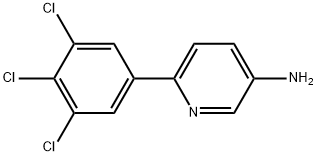 6-(3,4,5-Trichlorophenyl)-3-pyridinamine Structure