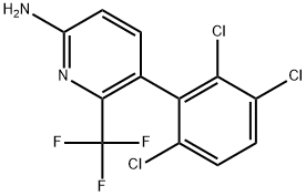 5-(2,3,6-Trichlorophenyl)-6-(trifluoromethyl)-2-pyridinamine Structure