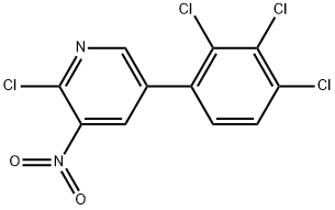 2-chloro-3-nitro-5-(2,3,4-trichlorophenyl)pyridine 구조식 이미지
