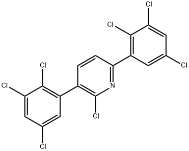 3,6-Bis(2,3,5-trichlorophenyl)-2-chloropyridine Structure