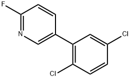 5-(2,5-Dichlorophenyl)-2-fluoropyridine Structure