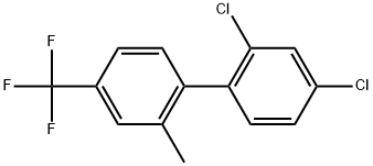 2,4-Dichloro-2'-methyl-4'-(trifluoromethyl)-1,1'-biphenyl Structure