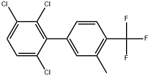 2,3,6-Trichloro-3'-methyl-4'-(trifluoromethyl)-1,1'-biphenyl Structure