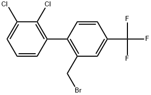 2'-Bromomethyl-2,3-dichloro-4'-trifluoromethyl-biphenyl Structure