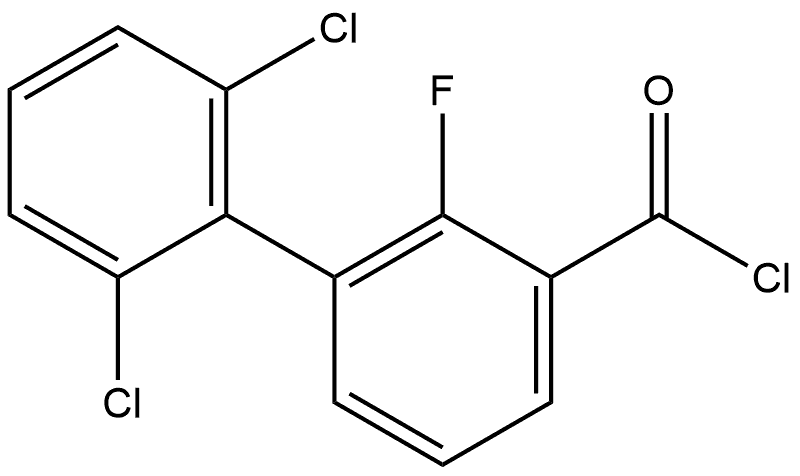 2',6'-Dichloro-2-fluoro-biphenyl-3-carbonyl chloride Structure