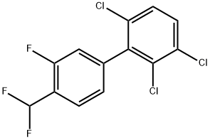 4'-(Difluoromethyl)-3'-fluoro-2,3,6-trichlorobiphenyl Structure