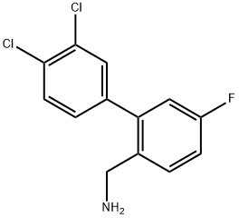 C-(3',4'-dichloro-5-fluoro-biphenyl-2-yl)-methylamine Structure