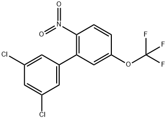 3,5-Dichloro-2'-nitro-5'-trifluoromethoxy-biphenyl Structure