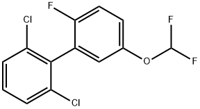 2,6-Dichloro-5'-difluoromethoxy-2'-fluoro-biphenyl Structure