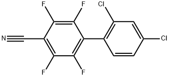 2',4'-Dichloro-2,3,5,6-tetrafluoro[1,1'-biphenyl]-4-carbonitrile Structure