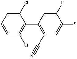 2',6'-Dichloro-4,5-difluoro-biphenyl-2-carbonitrile Structure