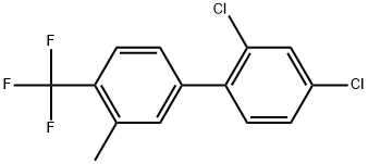 2,4-Dichloro-3'-methyl-4'-(trifluoromethyl)-1,1'-biphenyl Structure