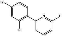 2-(2,4-Dichlorophenyl)-6-fluoropyridine 구조식 이미지