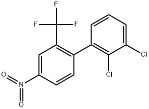2,3-Dichloro-4'-nitro-2'-trifluoromethyl-biphenyl 구조식 이미지