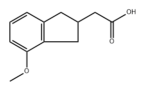 2-(4-methoxy-2,3-dihydro-1H-inden-2-yl)acetic acid Structure