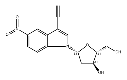 2'-DEOXY-3-ETHYNYL-NITRO INDOLE NUCLEOSIDE Structure