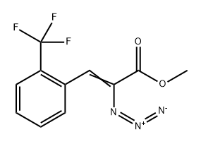 2-Propenoic acid, 2-azido-3-[2-(trifluoromethyl)phenyl]-, methyl ester 구조식 이미지