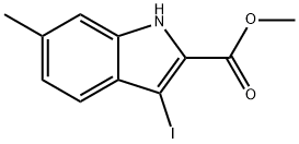 methyl 3-iodo-6-methyl-1H-indole-2-carboxylate Structure