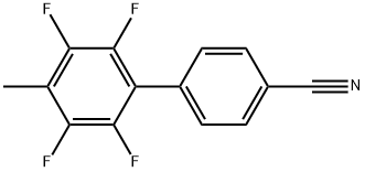 1,1'-Biphenyl]-4-carbonitrile, 2',3',5',6'-tetrafluoro-4'-methyl- Structure