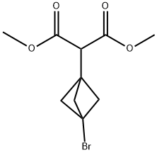 Dimethyl 2-(3-bromobicyclo[1.1.1]pentan-1-yl)malonate Structure