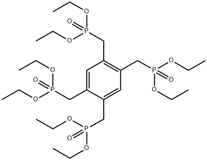 Phosphonic acid, P,P',P'',P'''-[1,2,4,5-benzenetetrayltetrakis(methylene)]tetrakis-, P,P,P',P',P'',P'',P''',P'''-octaethyl ester Structure