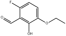 3-ethoxy-6-fluoro-2-hydroxybenzaldehyde Structure