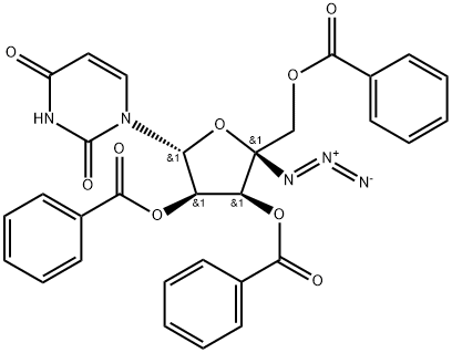 Uridine, 4'-C-azido-, 2',3',5'-tribenzoate Structure