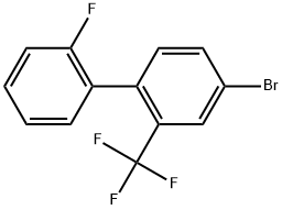 4-Bromo-2'-fluoro-2-(trifluoromethyl)-1,1'-biphenyl Structure