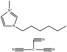 1‐HEXYL‐3‐METHYLIMIDAZOLIUM TRICYANOMETHANIDE Structure