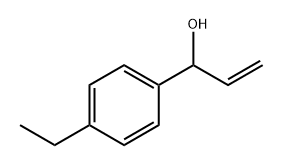 Benzenemethanol, α-ethenyl-4-ethyl- Structure