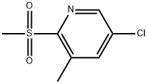 5-Chloro-3-methyl-2-(methylsulfonyl)pyridine Structure